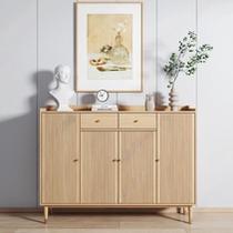 Nordic solid wood shoe cabinet simple living room entrance cabinet Japanese-style household large-capacity storage doorway cabinet storage