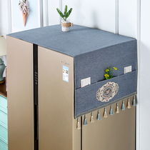 Applicable Yangzi new flying Meimei Ling refrigerator single double open dust cloth 2021 new home anti-slip anti-dust top cover cloth