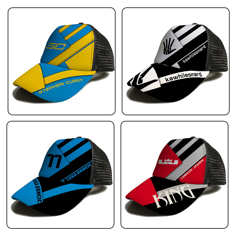 Basketball cap men's and women's sports sunscreen sunshade baseball cap Owen Kobe Leonard James student peaked mesh cap