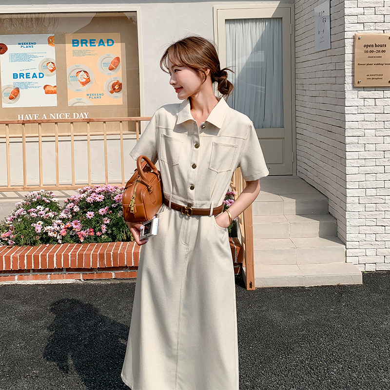 Super Stylish Casual Workwear Shirt Dress for Women, Summer 2026 New Style, Waist-Cinching, Slimming, Elegant, Trendy Hot-Selling Long Dress Super Stylish Casual Workwear Shirt Dress for Women, Summer 2026 New Style, Waist-Cinching, Slimming, Elegant, Trendy Hot-Selling Long Dress