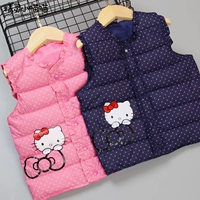 Mùa thu đông 2018 trẻ em mới xuống áo vest cotton cho bé gái vest ấm áp cho bé áo lót cotton dày áo gile lót lông cho bé