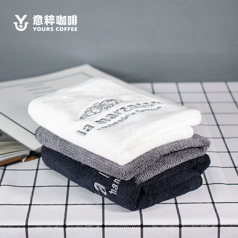 La Marzocco Spicy Mom Towel Small Square Towel Thick Absorbent Cleaning Cloth Semi-Automatic Coffee Machine Bar Counter Cleaning Cloth