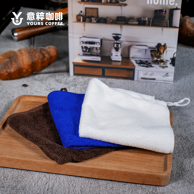 Water Suction Small Towel Fang Towel Wipe Coffee Bar Coffee Bar Semi-automatic Coffee Machine Clean Clog Steam Mouth Wash Cloth 2 strips