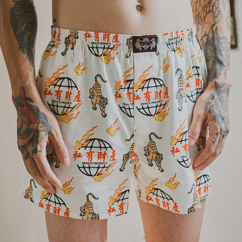 subreef Private Property Dark Island Aro Pants Pure Cotton Couple Four-corner Underpants Men and women Home shorts Damp Sleeping Pants