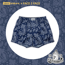 Subreef Anyu F2CE cashew flower Arrow pants non-elastic cotton couple boxer underwear men and women home shorts