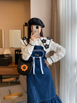 Han Miley Dress Dress 2022 New Spring Bag Hip Open Fork Not Regular Denim Pendant With Skirt Child Design A Little Crowdsourced