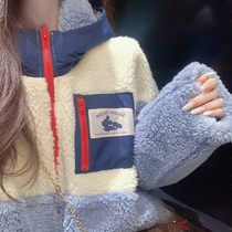 Lamb wool jacket woman loose fur integrated 2021 new gush thickened Korean version jacket Womens autumn winter 100 lap