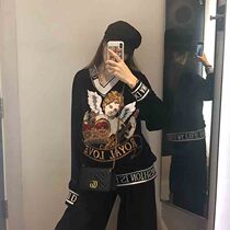 Sweater womens spring and autumn thin section loose lazy wind sweater personality trend 2020 new early autumn bf autumn coat trend 5