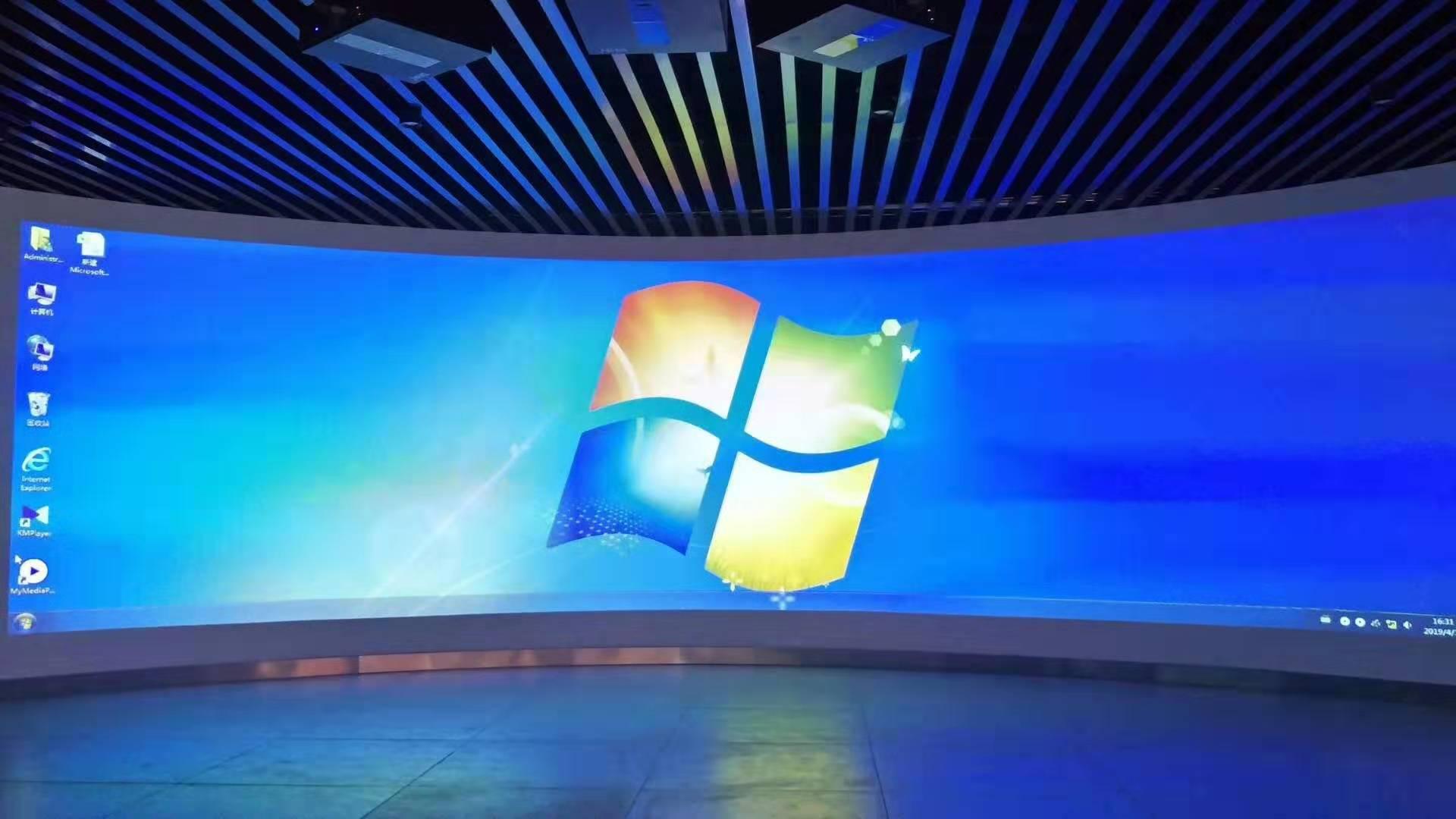 Chengdu Multi-unit fusion technology exhibition and exhibition construction Laser projection rental Multi-channel fusion