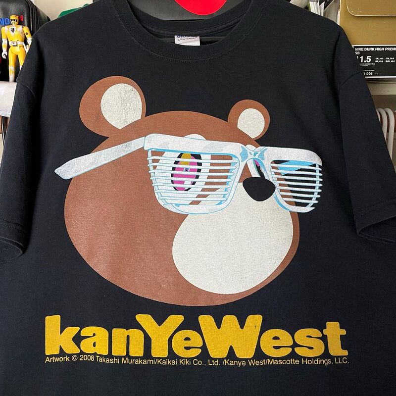 Unique Design Couple Outfits in Art Student Style, Short-Sleeved Kanye West Print Loose T-Shirts