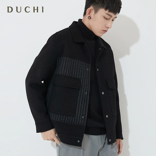 Шерстяное пальто, осенняя короткая трендовая кашемировая куртка для отдыха, увеличенная толщина