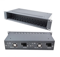 Standard 14-slot fiber optic transceiver rack 14-Port rack-mounted fiber optic transceiver 2U cabinet chassis