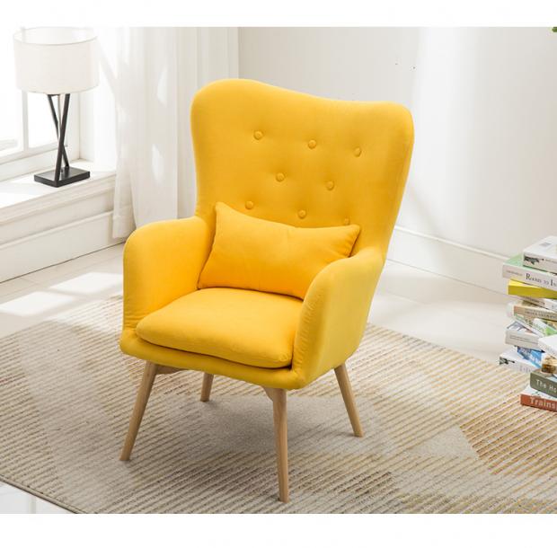 Scandinavian hiện đại beanbag nhỏ gọn ghế phòng ngủ nhỏ người duy nhất phòng khách giản dị vải sofa thay đồ ghế ban công - Ghế sô pha sofa da