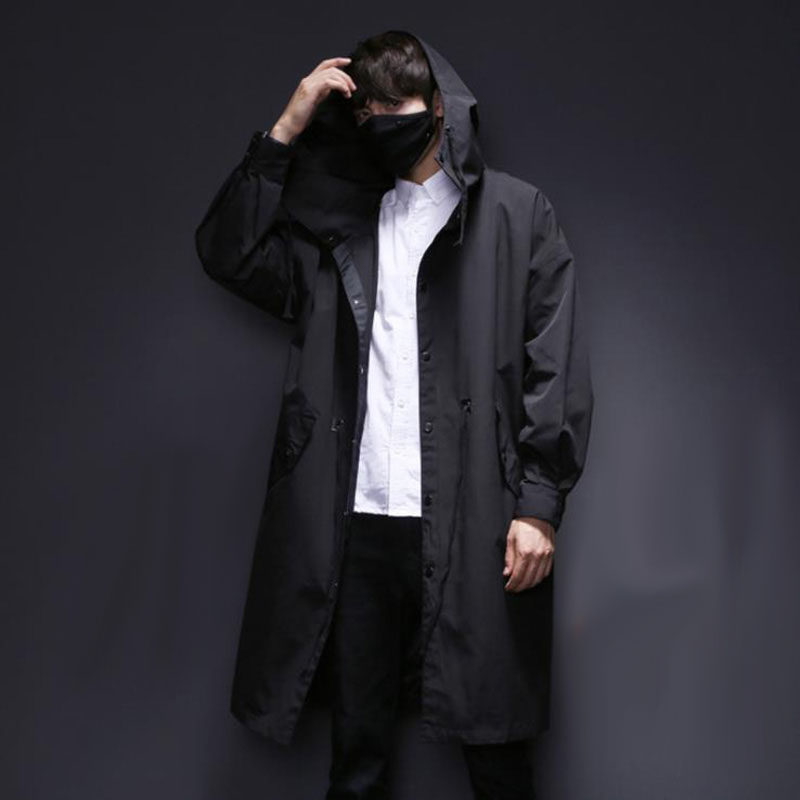 Fat Sub Wind Jersey Man Lengthening Gats Plus Fattening Up Loose Big Size Trend Teenagers Spring Over Knee Jacket Tide Card