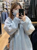 Polar fleece cotton jacket womens autumn and winter new hot style cotton jacket ins tide brand loose retro American style niche cotton clothing