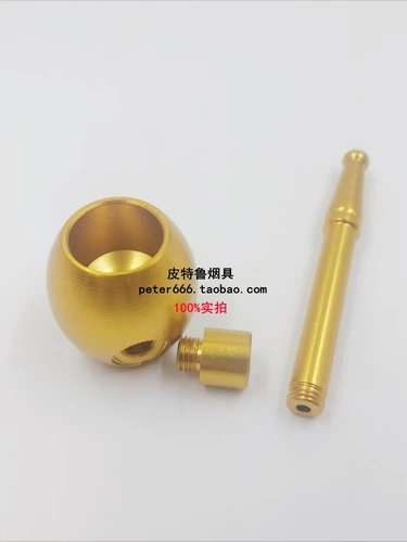 Старомодный ретро высококлассный портативный металлический мундштук, алюминиевый сплав