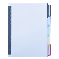 A4 index paper digital spacer paper 5 digital monthly plastic index paper 11 holes paging paper A4 large capacity color plastic classification card personnel file classification paper hand ledger index paper