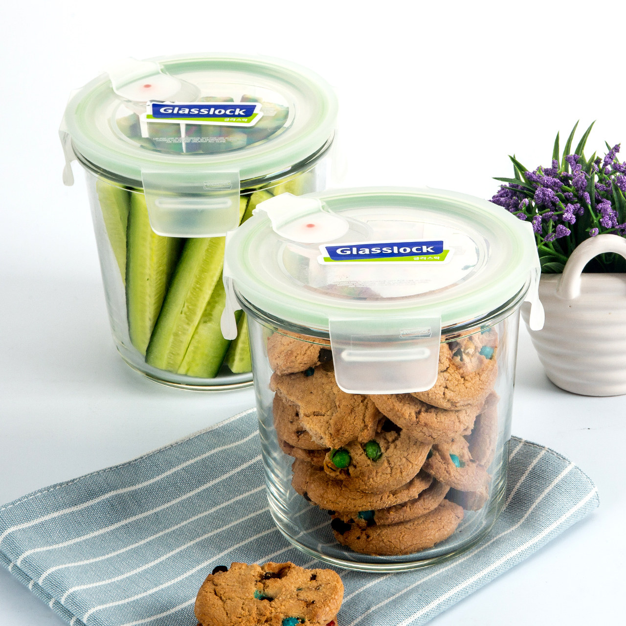 Glasslock imported tempered glass soup sealing box Breathable preservation box Microwave oven soup porridge preservation box