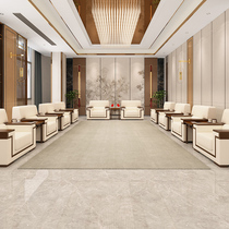 Reception conference sofa Chinese fabric simple modern business hall Hall Hall single seat sofa coffee table