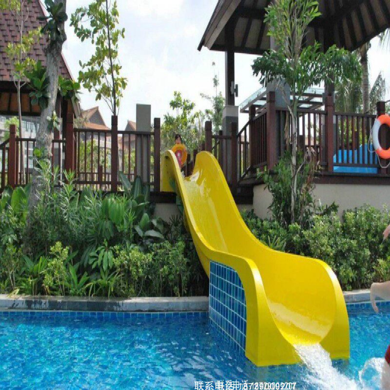 Children Slip Slides Rainbow Slide Glass Fiberglass Spiral Slide Ladder Water Amusement Facilities Indoor Water Park