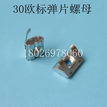 M6 with shrapnel nut 3030 Industrial aluminium profile shrapnel nut positable nut fastener with elastic screw cap