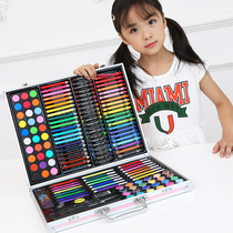 Childrens painting set tools Primary School students watercolor pen brush art painting stationery school supplies birthday gifts