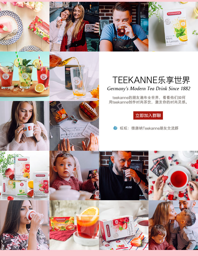 欧洲最大花草水果茶 德国百年品牌 Teekanne 草莓&覆盆子 水果茶 2.5g*20袋 图13