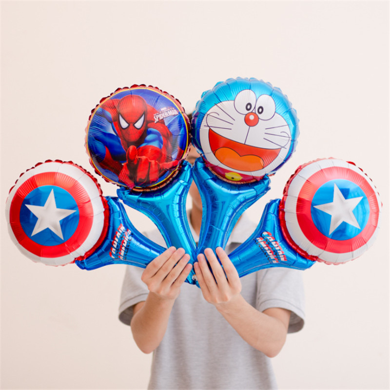 Baby birthday balloon decoration kindergarten children cartoon hand holding balloon balloon baby cheer stick gift