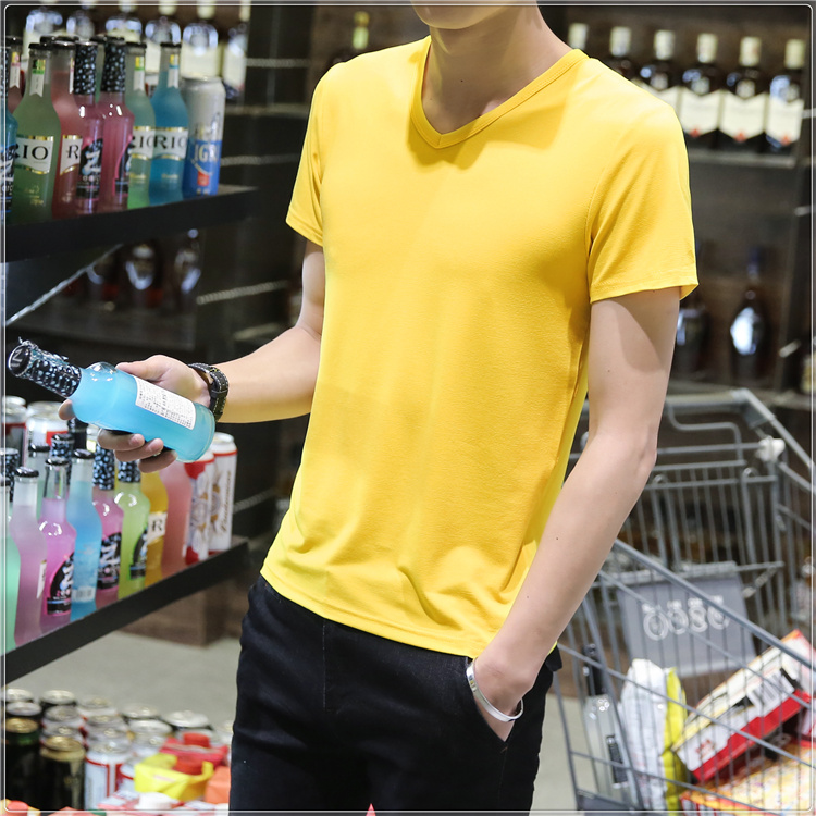 Mùa xuân và Mùa Thu Thanh Niên Đáy Áo Phương Thức Dài Tay Áo T-Shirt Màu Rắn Nam Mùa Hè Nửa Tay Áo Tùy Chỉnh Bảo Hộ Lao Động Bảo Hộ Lao Động Bán Buôn