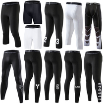 Tight trousers seven points five points mens fitness clothes high elastic quick-drying running sports equipment Basketball bottoming stockings training