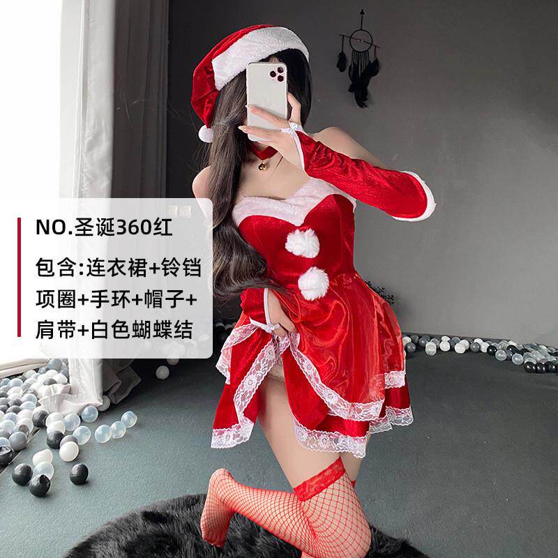 jk制服加工定制 圣诞节服装成人女小麋鹿圣诞节日派对装扮圣诞老人套装cos舞台服