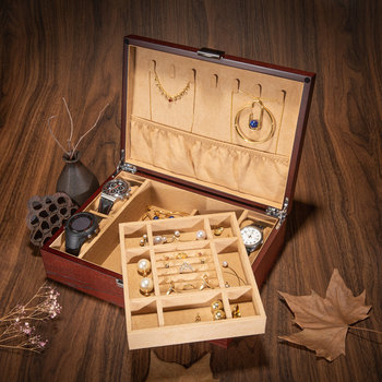 Yao tao wood jewelry bracelet ins style jewelry box