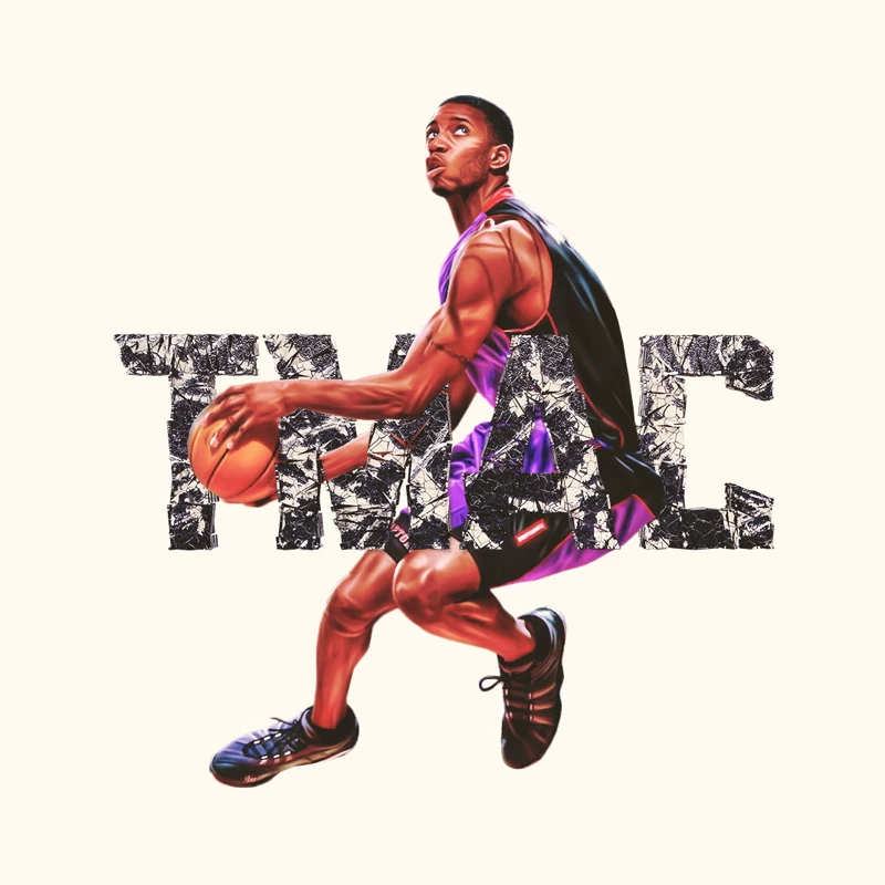 Basketball poster, microphone on wall, souvenir, custom-made