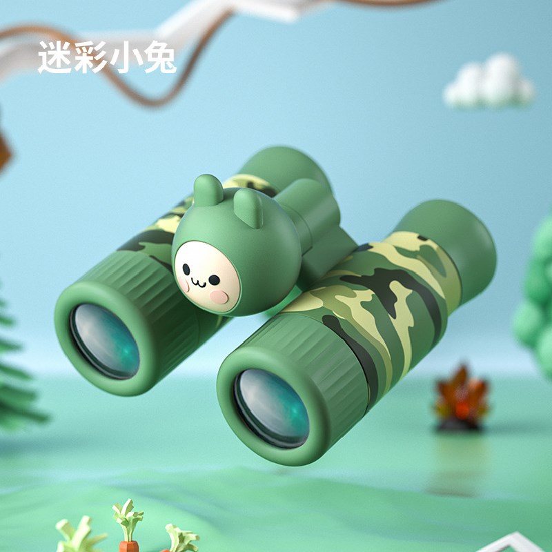 HD high-powered binoculars cartoon telescope low-light night vision cute monocular glasses children's birthday gift viewing
