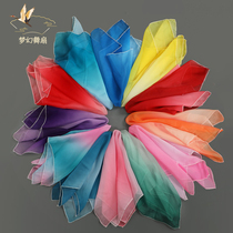 Handkerchief dance Silk chiffon handkerchief fan Silk scarf combination performance props Wind crisp rain memory silk scarf white classical dance