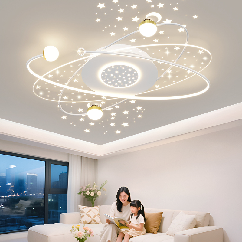 Xinghui Pu Living Room Lamp Modern Simple and Elegant Living Room Main Light Round Starry Sky Ceiling Lamp Set Zhongshan Lighting Fixtures Xinghui Pu Living Room Lamp Modern Simple and Elegant Living Room Main Light Round Starry Sky Ceiling Lamp Set Zhongshan Lighting Fixtures