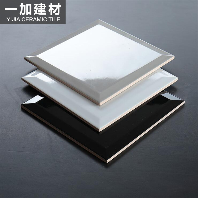 Nordic 150X150 white wall brick bright light 100X100 matt 200X200 Kitchen Makeup Room Tile