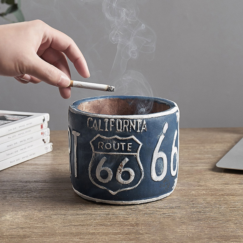 Nordic Retro Creative Nets Red Personality Trends Office Cement Cigarette Ash Trays Home Living Room Fashion Trim Swing Accessories