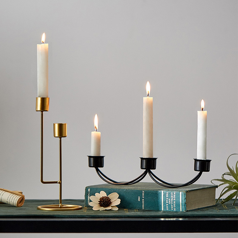 Candlelight Dinner Props West Table European Style Candleholder Pendulum home Nordic ins Romantic Retro Candle Holder Candle Lamp