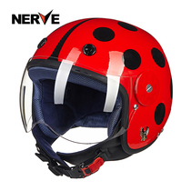 New German NERVE childrens helmet Kevlar carbon fiber motorcycle child safety helmet four-season half helmet