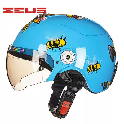 Taiwan Ruishi children's helmet boy girl baby cartoon locomotive electric car Four Seasons helmet