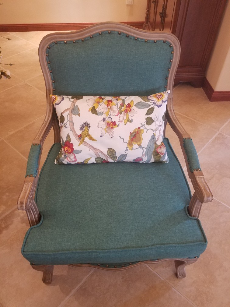american country living room single leisure sofa european cloth bedroom study chair french hotel solid wood tiger chair