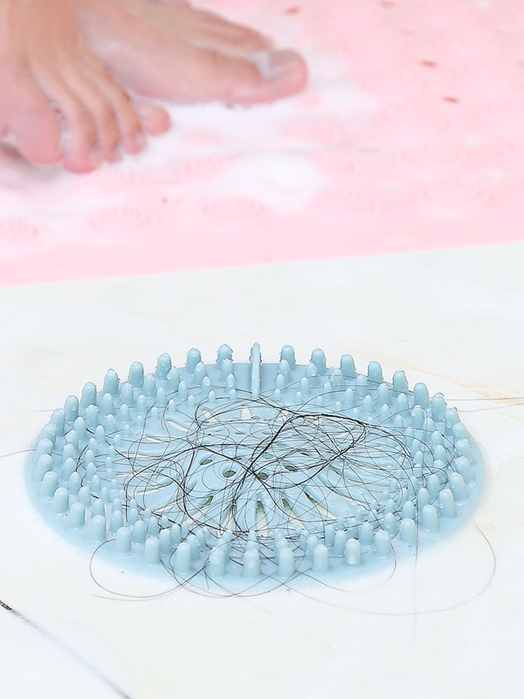 Bathroom sewer sink filter paste anti-blocking pad hair floor drain bathroom hair artifact kitchen drain