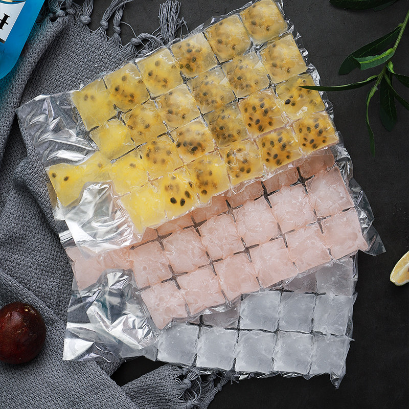 Ice bag Disposable ice cube ice freezer web celebrity small magic ice making mold grid passion fruit freezer bag