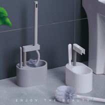 Household toilet brush wall-mounted set non-perforated toilet brush new long handle no dead angle cleaning brush
