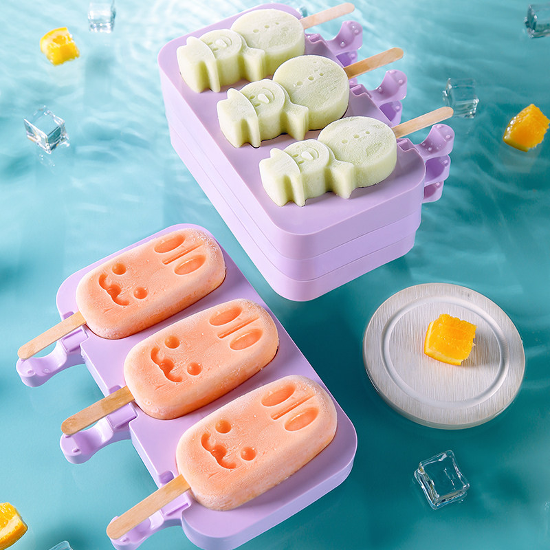 Homemade ice cream Popsicle silicone mold family ice cream creative machine ice cream bar to make old ice cream set