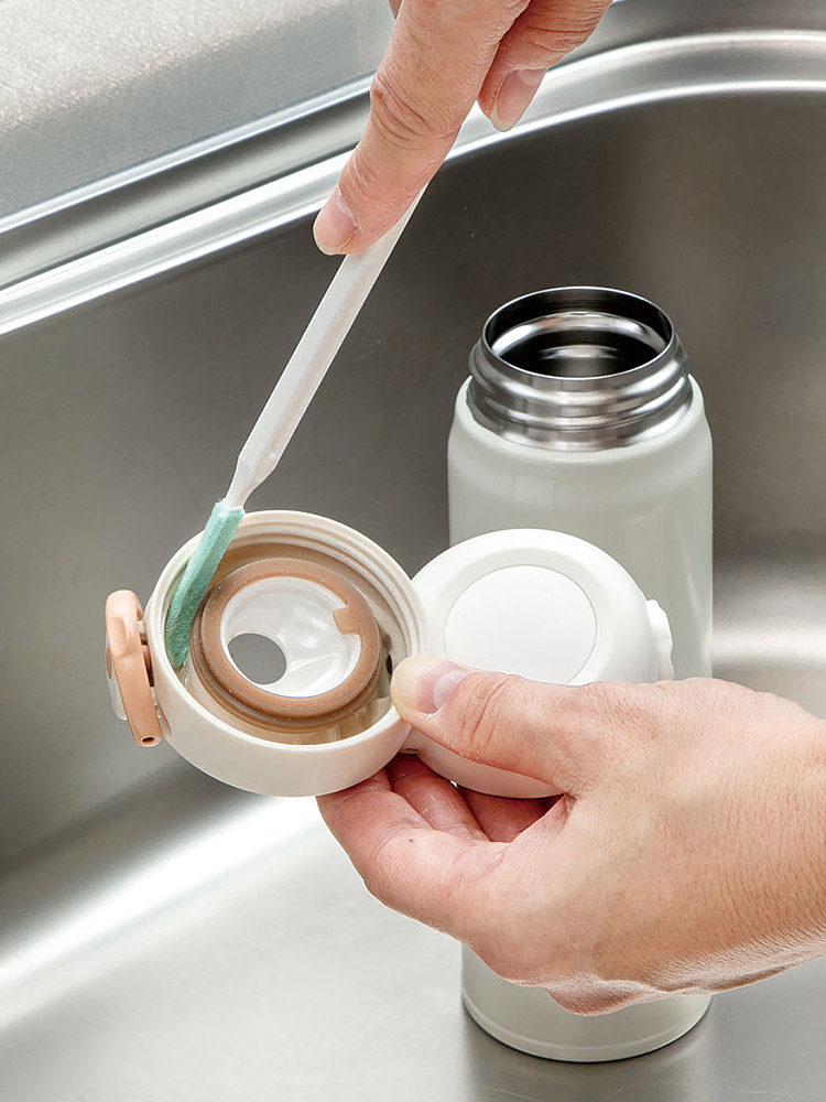 Japanese insulation cup cover cleaning brush gap brush cleaning nipple brush groove groove to stain the clean brush kit