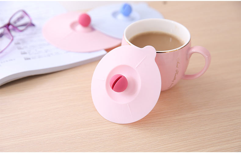 Fasola Gốm Cốc Nước Bìa Silicone Tea Cup Bìa Kín Leakproof Cup Mug Bìa Chịu Nhiệt Cup Bìa