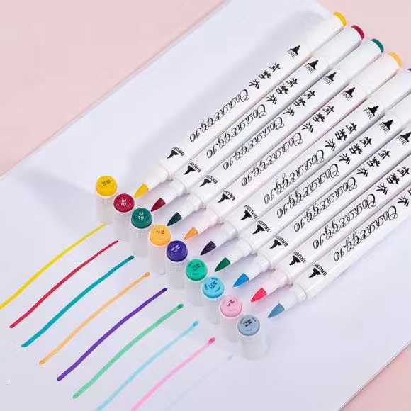 Wholesale Collecjo 80 - color bulk double - headed water - based micropen watercolor pen 5 box booking