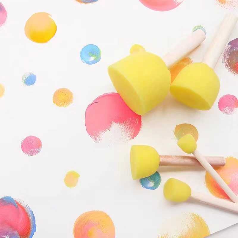 Yellow sponge seal Five sets of children Painting tools SpongeBob a pack of 5 15 packs RMB38